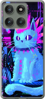 Силиконовый чехол Кот панк для Motorola Edge 60 Pro 5G - 6311u-4020 изображение 