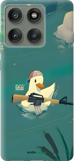 Силіконовий чехол Каченя з автоматом для Motorola Edge 60 Pro 5G - 6356u-4020 изображение 