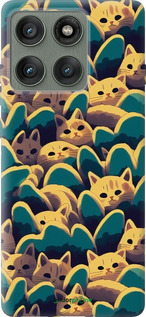 Силиконовый чехол С изображением кошек для Motorola Edge 60 Pro 5G - 6429u-4020 изображение 