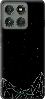 Силиконовый чехол Черно белые абстрактные горы для Motorola Edge 60 Pro 5G - 6437u-4020 изображение 