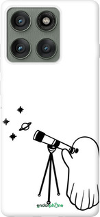 Силиконовый чехол Привидение астроном для Motorola Edge 60 Pro 5G - 6444u-4020 изображение 