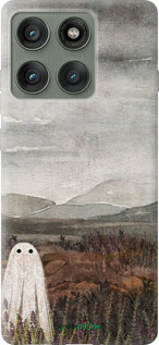 Силиконовый чехол Одинокий призрак на фоне гор для Motorola Edge 60 Pro 5G - 6486u-4020 изображение 