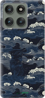 Силиконовый чехол Морская тематика в стиле арт-деко для Motorola Edge 60 Pro 5G - 6520u-4020 изображение 