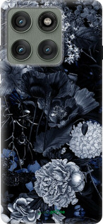 Силиконовый чехол Абстрактный цветочный рисунок в синих тонах для Motorola Edge 60 Pro 5G - 6539u-4020 изображение 