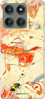 Силиконовый чехол Динамичная картина с хаотичными мазками для Motorola Edge 60 Pro 5G - 6540u-4020 изображение 