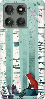 Силіконовий чехол Лис у зеленому лісі для Motorola Edge 60 Pro 5G - 6547u-4020 изображение 