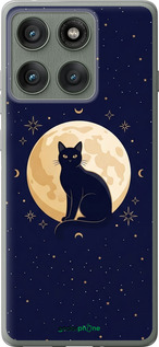 Силиконовый чехол 'Cute Cat Celestial/Witchy' для Motorola Edge 60 Pro 5G изображение 3