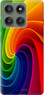 Силиконовый чехол Радужный вихрь для Motorola Edge 60 Pro 5G - 747u-4020 изображение 