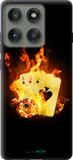 Силиконовый чехол Горящие карты для Motorola Edge 60 Pro 5G - 839u-4020 изображение 