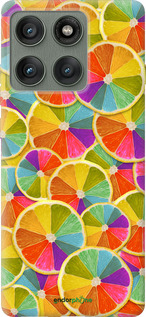 Силиконовый чехол Разноцветные дольки лимона для Motorola Edge 60 Pro 5G - 861u-4020 изображение 