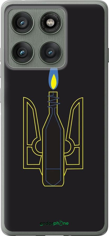 Силиконовый чехол Коктейль Молотова для Motorola Edge 60 Pro 5G - 1044u-4020 изображение 