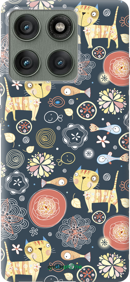 Силіконовий чехол Кошенята v4 для Motorola Edge 60 Pro 5G - 1224u-4020 изображение 