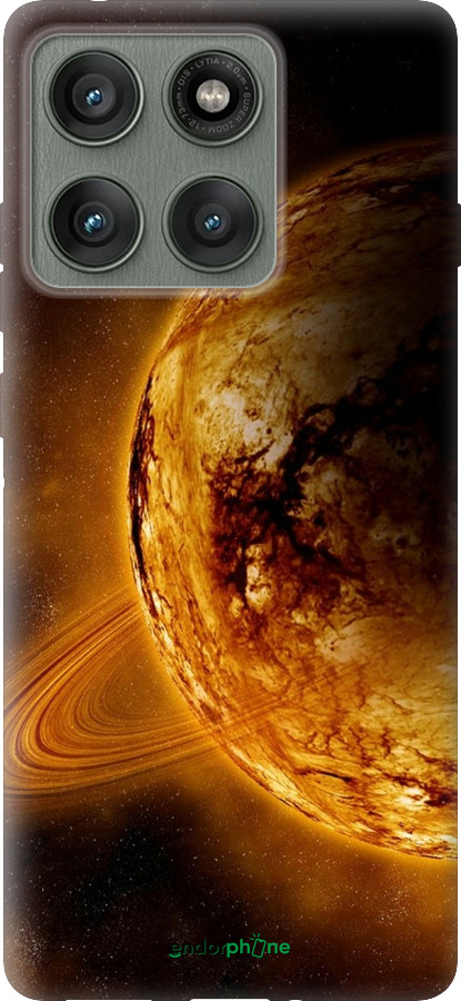 Силиконовый чехол Жёлтый Сатурн для Motorola Edge 60 Pro 5G - 170u-4020 изображение 