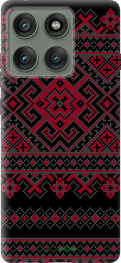 Силіконовий чехол Вишиванка 52 для Motorola Edge 60 Pro 5G - 1763u-4020 изображение 