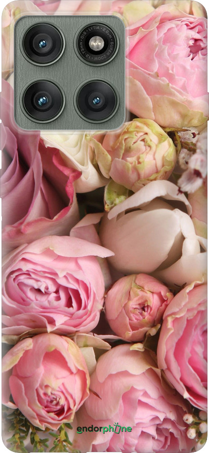 Силиконовый чехол Розы v2 для Motorola Edge 60 Pro 5G - 2320u-4020 изображение 