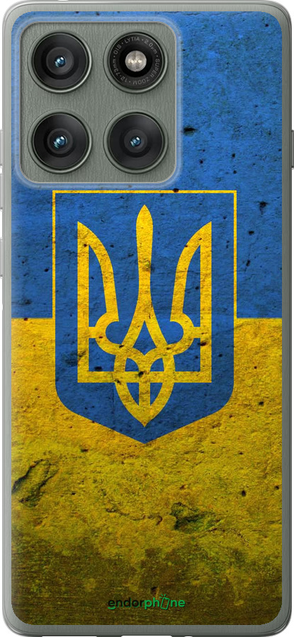 Силиконовый чехол Флаг и герб Украины 2 для Motorola Edge 60 Pro 5G - 378u-4020 изображение 