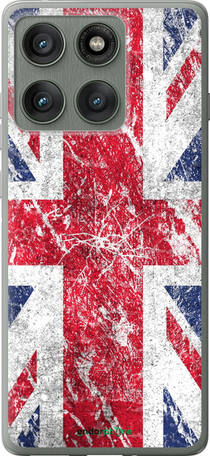 Силиконовый чехол Флаг Великобритании 1 для Motorola Edge 60 Pro 5G - 386u-4020 изображение 