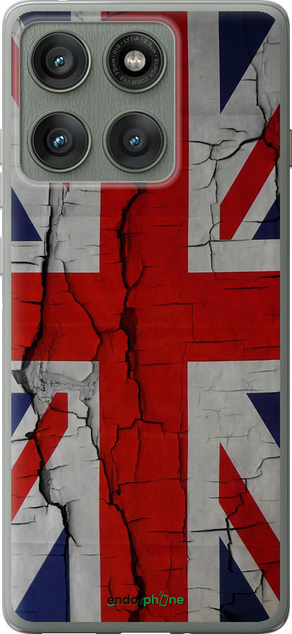 Силиконовый чехол Флаг Великобритании 2 для Motorola Edge 60 Pro 5G - 387u-4020 изображение 