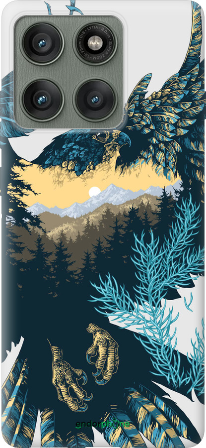 Силіконовий чехол Арт-орел на фоні природи для Motorola Edge 60 Pro 5G - 3983u-4020 изображение 