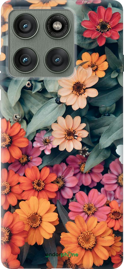 Силиконовый чехол Beauty flowers для Motorola Edge 60 Pro 5G - 4050u-4020 изображение 