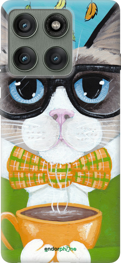 Силиконовый чехол Cat&Coffee для Motorola Edge 60 Pro 5G - 4053u-4020 изображение 