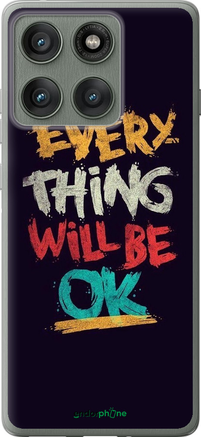Силиконовый чехол Все будет хорошо для Motorola Edge 60 Pro 5G - 4068u-4020 изображение 