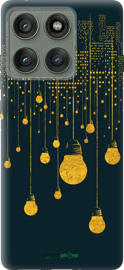 Силиконовый чехол Иллюстрация ночного города для Motorola Edge 60 Pro 5G - 4162u-4020 изображение 