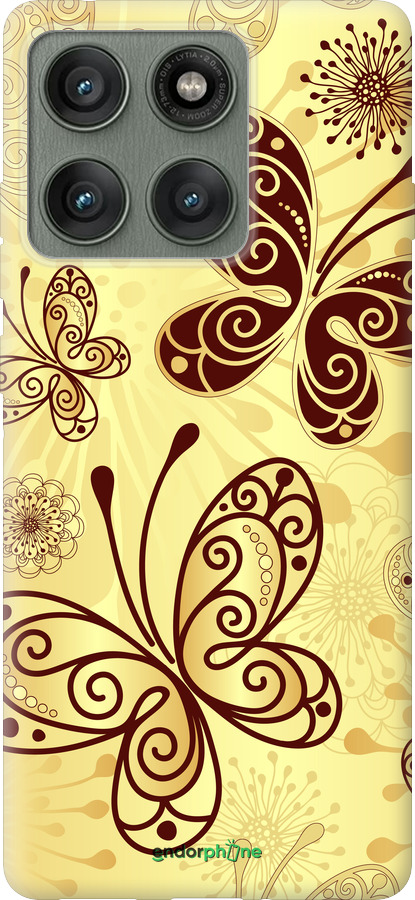 Силиконовый чехол Красивые бабочки для Motorola Edge 60 Pro 5G - 4170u-4020 изображение 