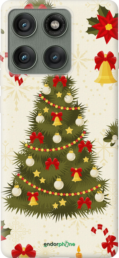 Силиконовый чехол Новогодняя елка для Motorola Edge 60 Pro 5G - 4198u-4020 изображение 