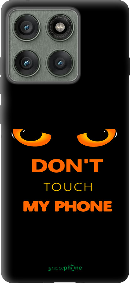 Силиконовый чехол Don't touch the phone для Motorola Edge 60 Pro 5G - 4261u-4020 изображение 
