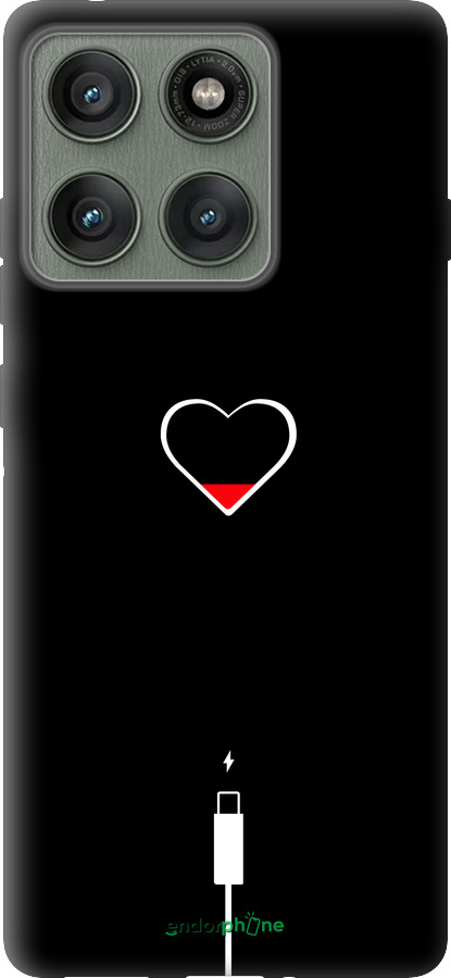 Силиконовый чехол Подзарядка сердца для Motorola Edge 60 Pro 5G - 4274u-4020 изображение 