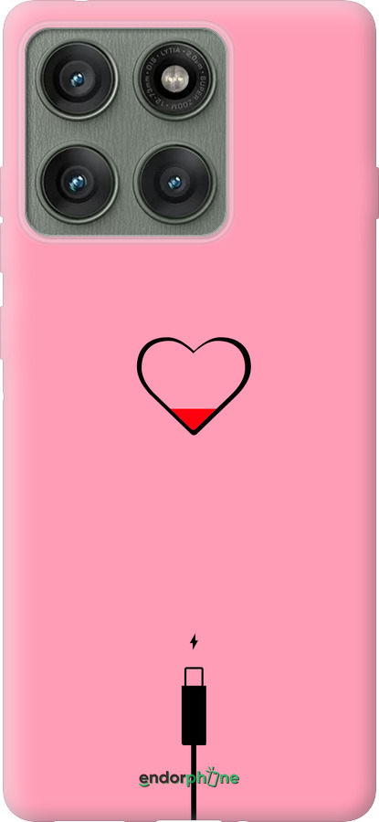 Силиконовый чехол Подзарядка сердца1 для Motorola Edge 60 Pro 5G - 4275u-4020 изображение 