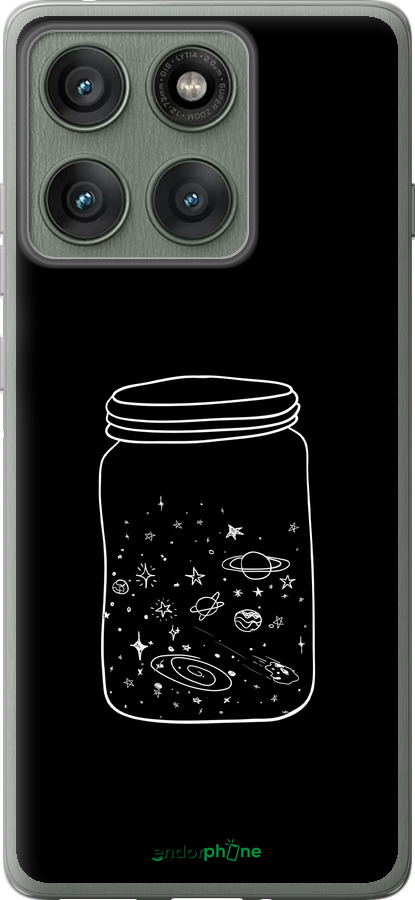 Силиконовый чехол Космос в банке для Motorola Edge 60 Pro 5G - 4297u-4020 изображение 
