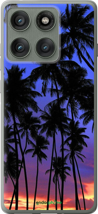 Силиконовый чехол Пальмы для Motorola Edge 60 Pro 5G - 4324u-4020 изображение 