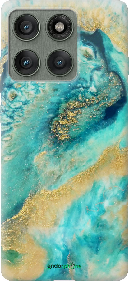 Силиконовый чехол Green marble для Motorola Edge 60 Pro 5G - 4365u-4020 изображение 