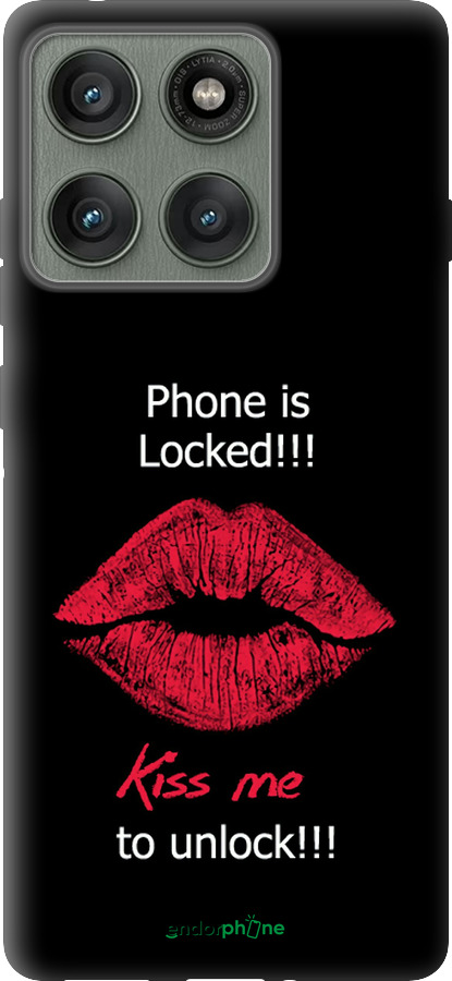 Силиконовый чехол Разблокируй-поцелуй для Motorola Edge 60 Pro 5G - 4372u-4020 изображение 
