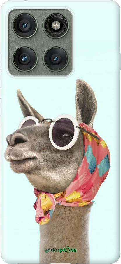 Силиконовый чехол Модная лама для Motorola Edge 60 Pro 5G - 4479u-4020 изображение 