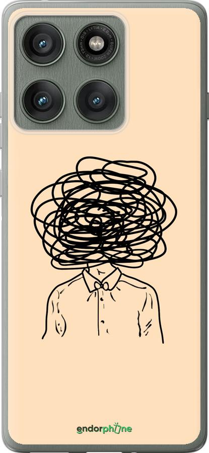 Силиконовый чехол Мысли для Motorola Edge 60 Pro 5G - 4568u-4020 изображение 