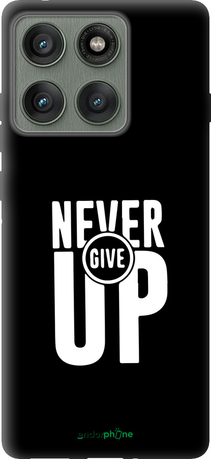 Силиконовый чехол Никогда не сдавайся для Motorola Edge 60 Pro 5G - 4572u-4020 изображение 