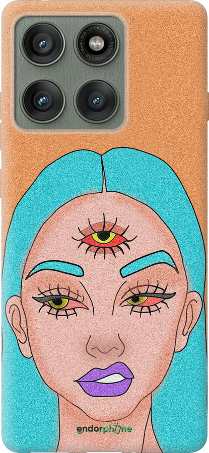 Силиконовый чехол Девушка рисунок для Motorola Edge 60 Pro 5G - 4576u-4020 изображение 