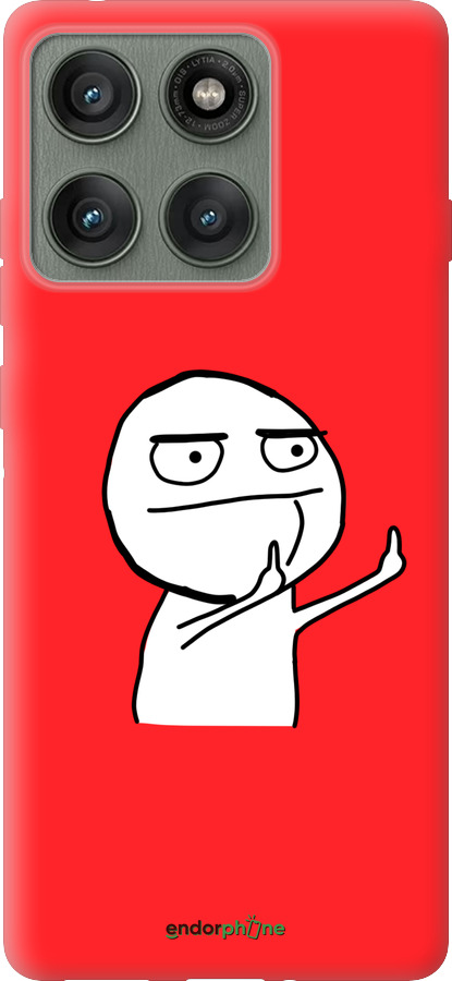 Силиконовый чехол Мем для Motorola Edge 60 Pro 5G - 4578u-4020 изображение 