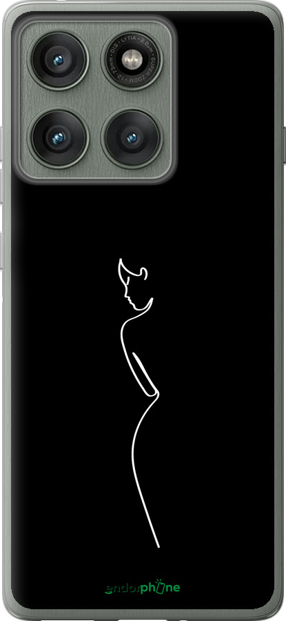 Силиконовый чехол Силуэт1 для Motorola Edge 60 Pro 5G - 4590u-4020 изображение 