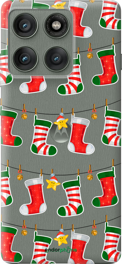 Силиконовый чехол Новогодний 9 для Motorola Edge 60 Pro 5G - 4622u-4020 изображение 