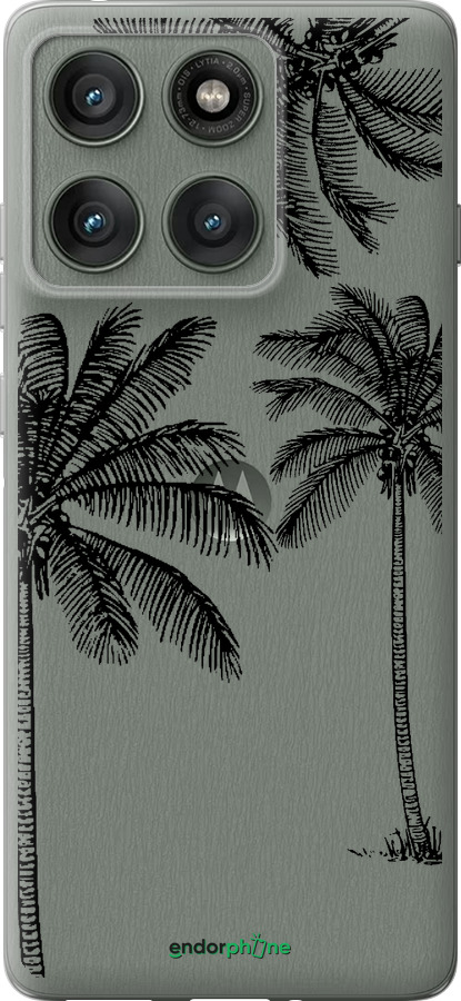 Силиконовый чехол Пальмы1 для Motorola Edge 60 Pro 5G - 4634u-4020 изображение 