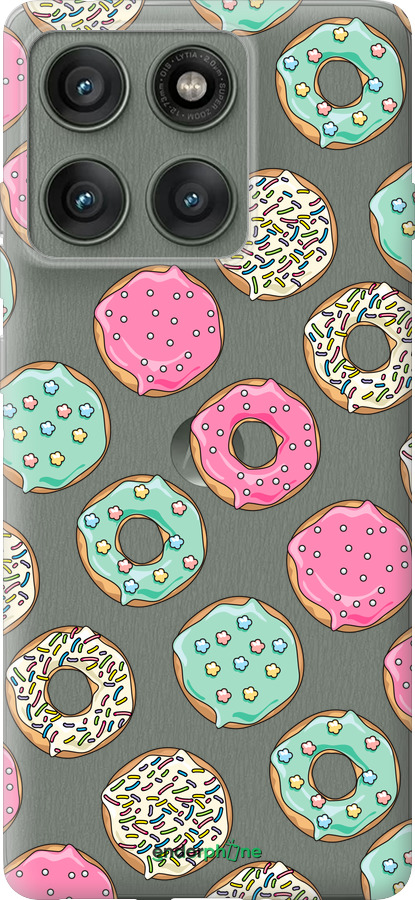 Силиконовый чехол Пончики 1 для Motorola Edge 60 Pro 5G - 4657u-4020 изображение 