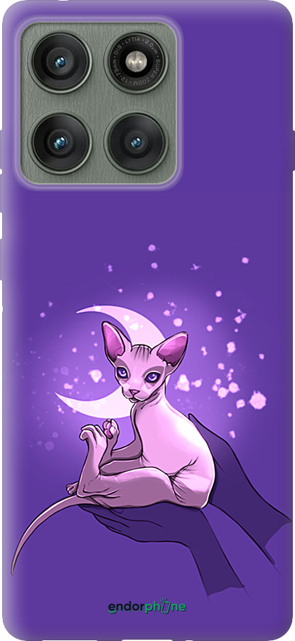 Силиконовый чехол Кот2 для Motorola Edge 60 Pro 5G - 4676u-4020 изображение 