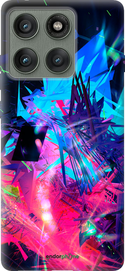 Силиконовый чехол Абстрактный чехол для Motorola Edge 60 Pro 5G - 4681u-4020 изображение 