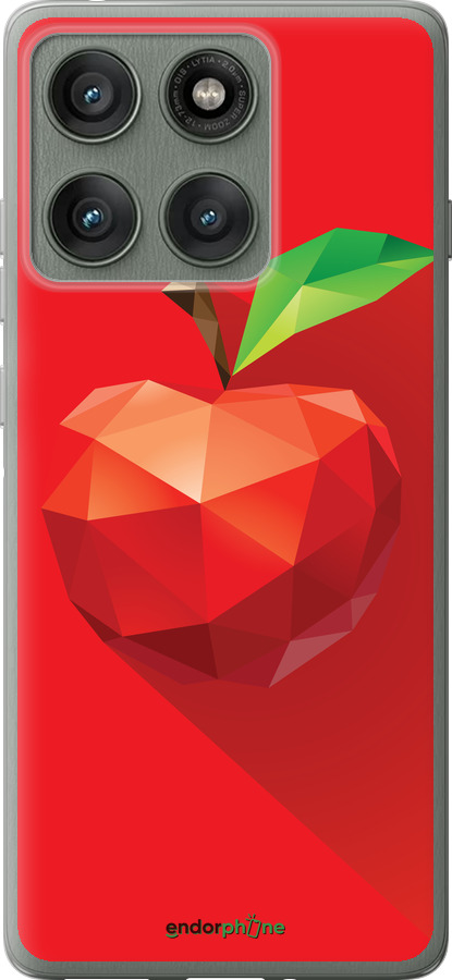 Силиконовый чехол Яблоко для Motorola Edge 60 Pro 5G - 4696u-4020 изображение 