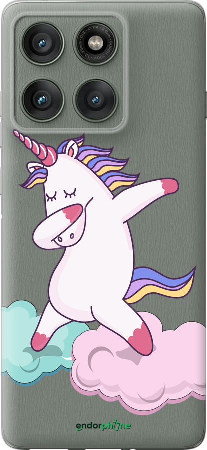 Силиконовый чехол Единорог для Motorola Edge 60 Pro 5G - 4702u-4020 изображение 