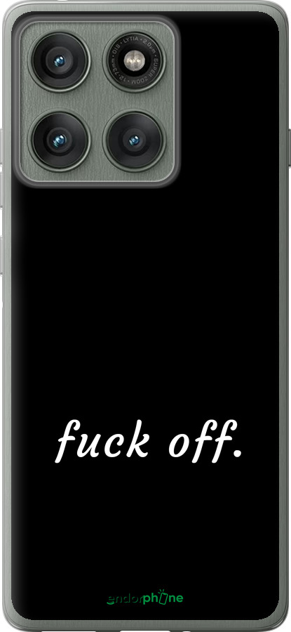 Силиконовый чехол Fuck off для Motorola Edge 60 Pro 5G - 4731u-4020 изображение 
